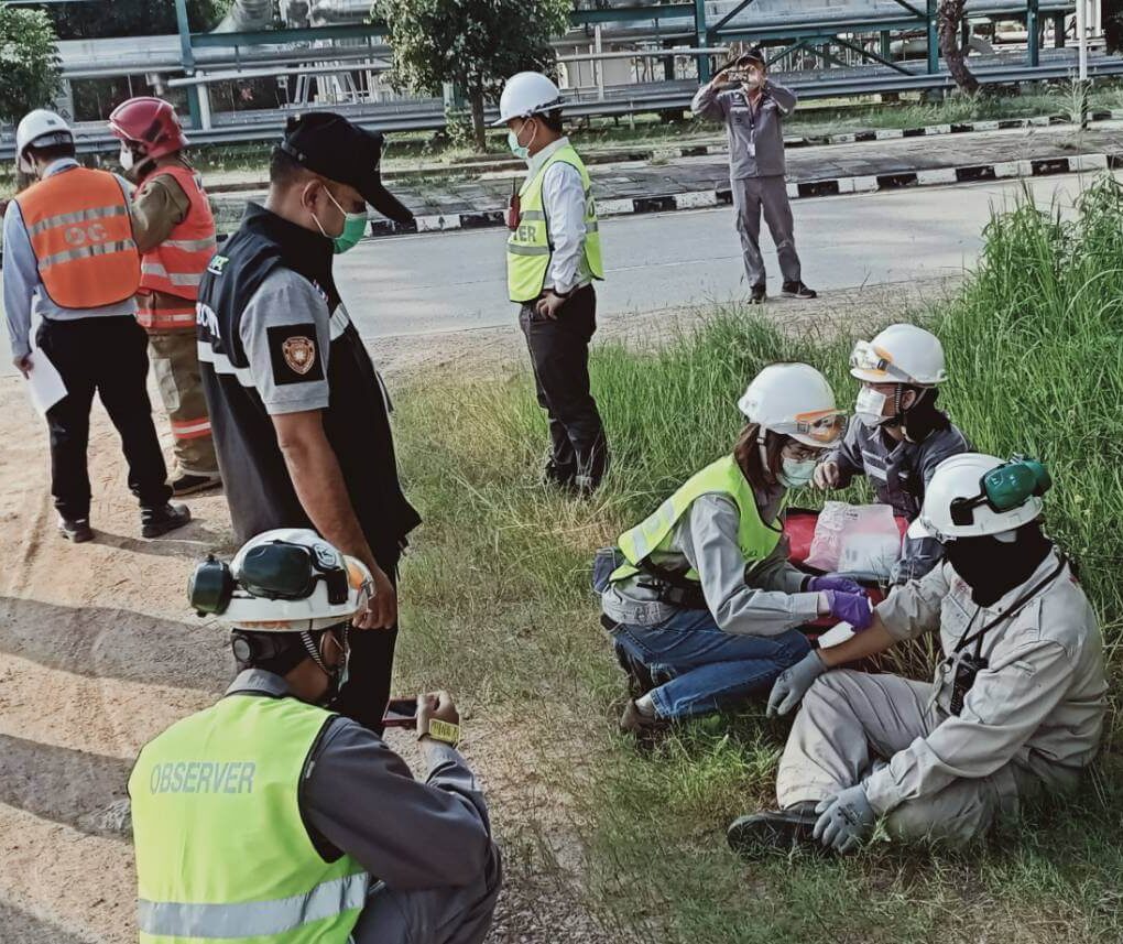 การซ้อมแผนระงับเหตุฉุกเฉินร่วมกับบริษัท PPCL และ กลุ่มบริษัท GC